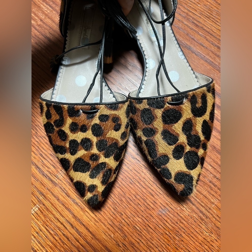 Boden calf hair gladiator flats shoes size 5.5 (37) - Picture 2 of 8